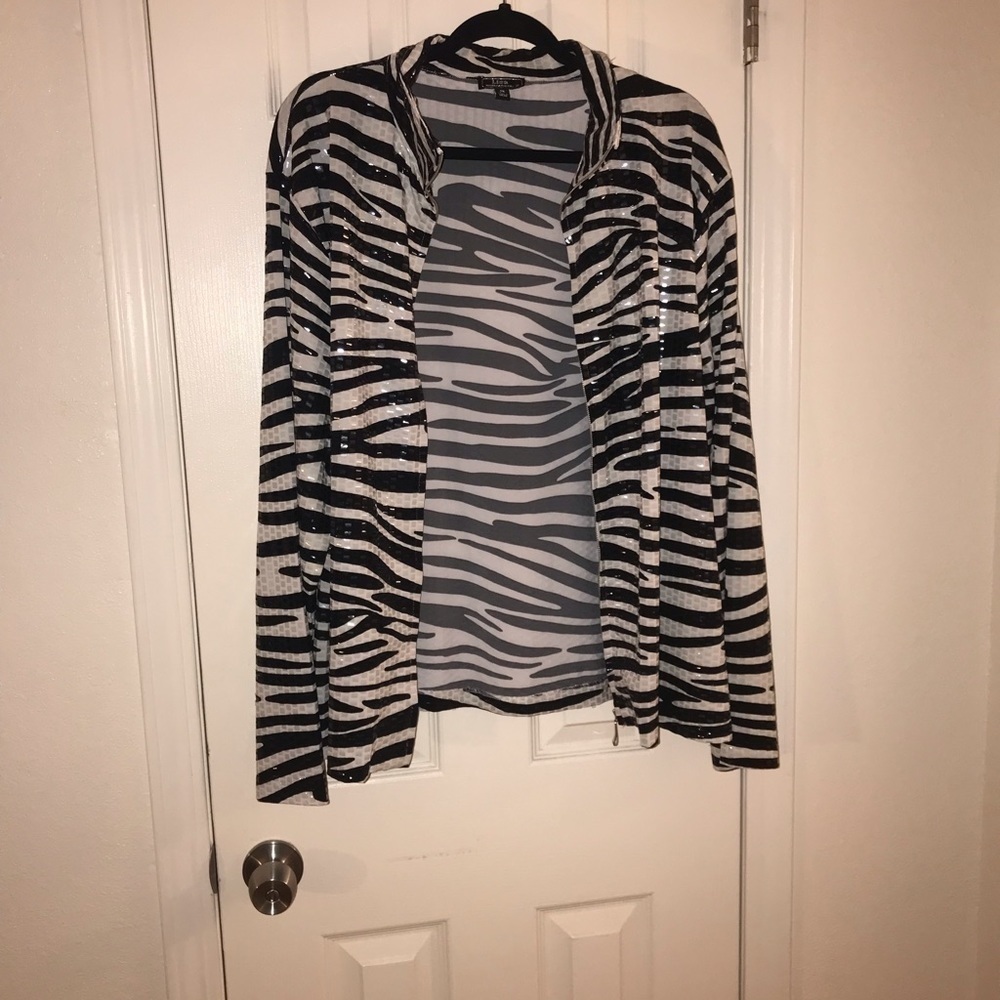 *Lisa International Zebra print jacket - Picture 8 of 10